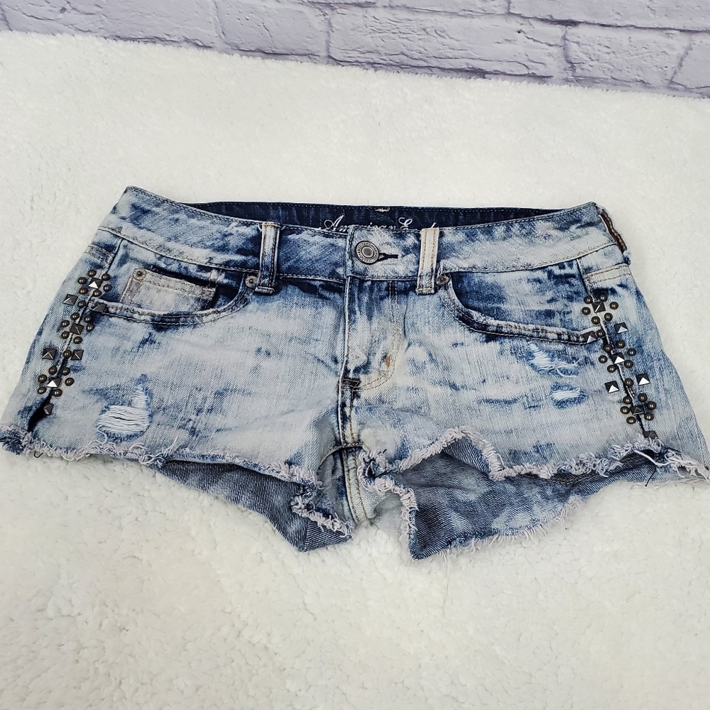 American Eagle Vintage Acid Wash Shorts Sz 4